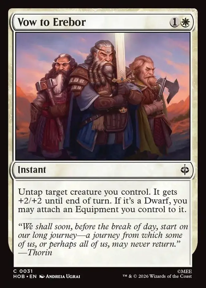 HOB, Vow to Erebor, Standard, 31, C, Near Mint, Normal, EN