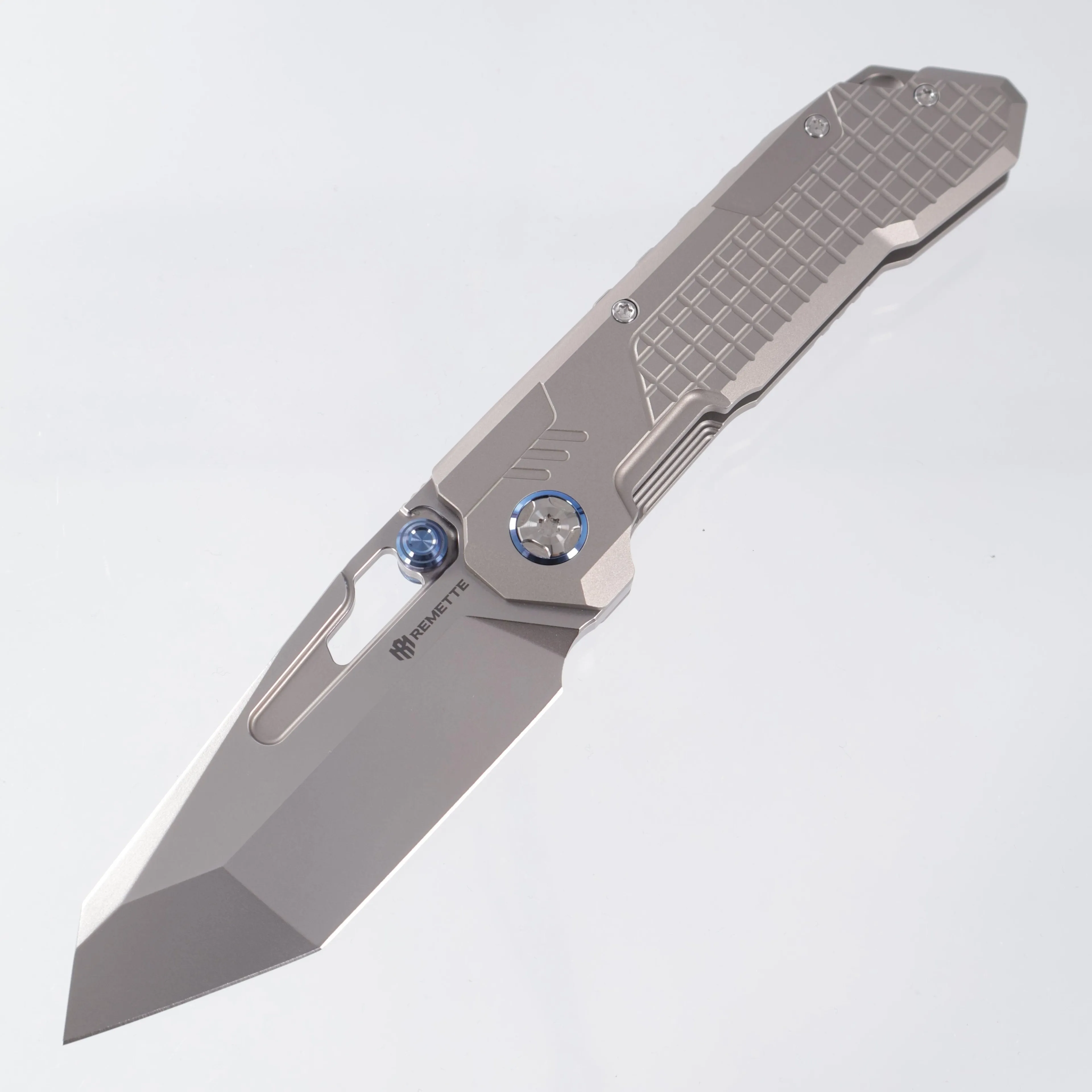 Remette Cool Leopard - Frag Titanium - Tanto M390 Pearlescent Stonewash - RTKS-T