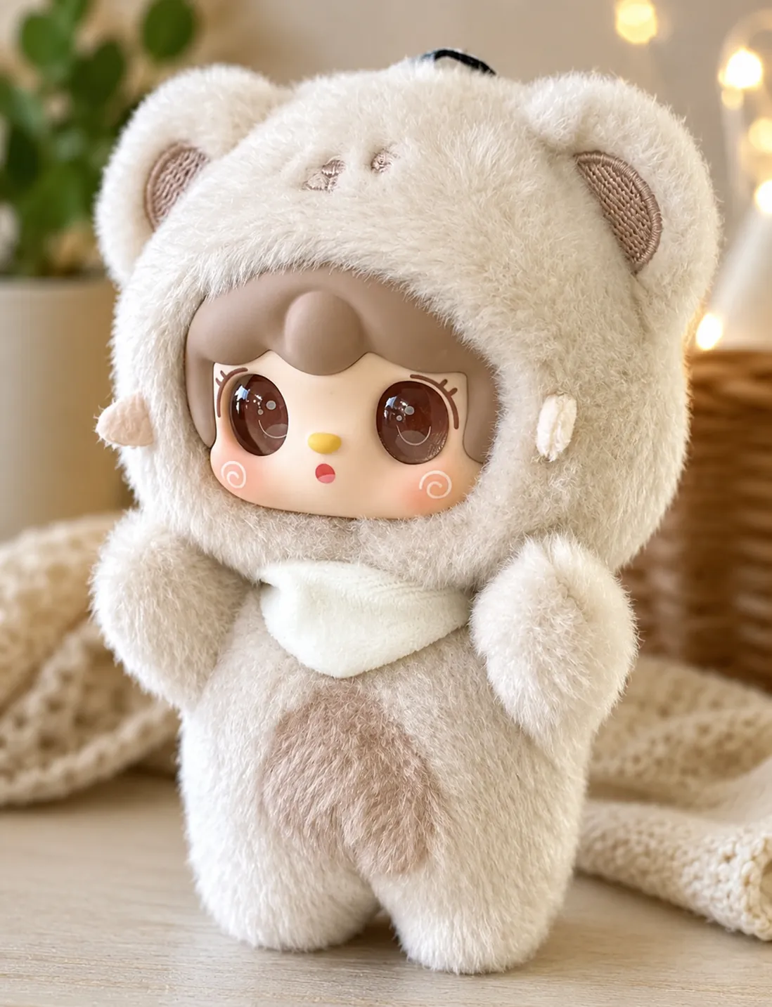 Yooki Take A Bite Of Bear Series Vinyl Plush Pendant Confirmed - Cream Bear