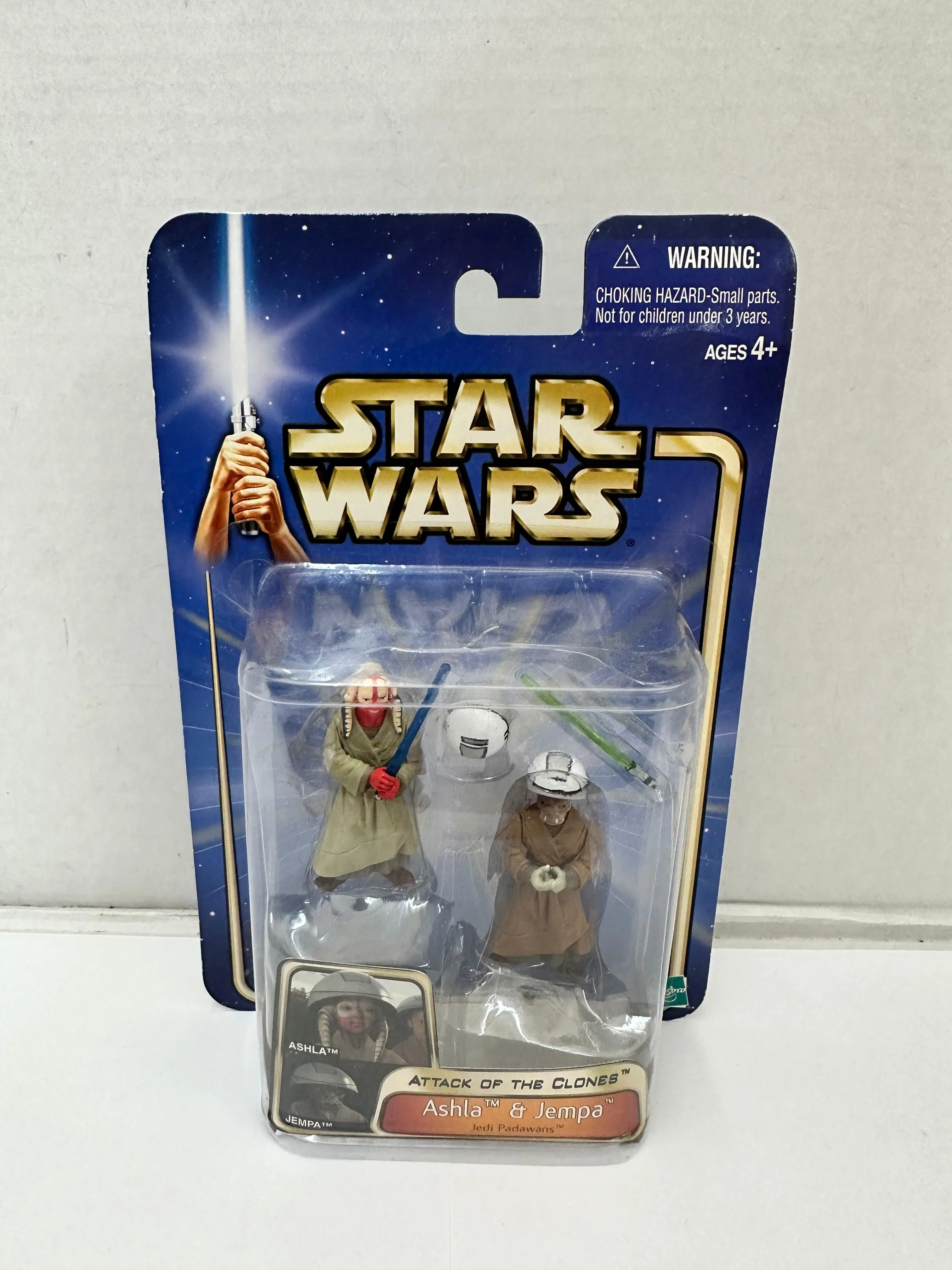 Star Wars Figure Ashla & Jempa Jedi Padawans 2002 NEW Hasbro