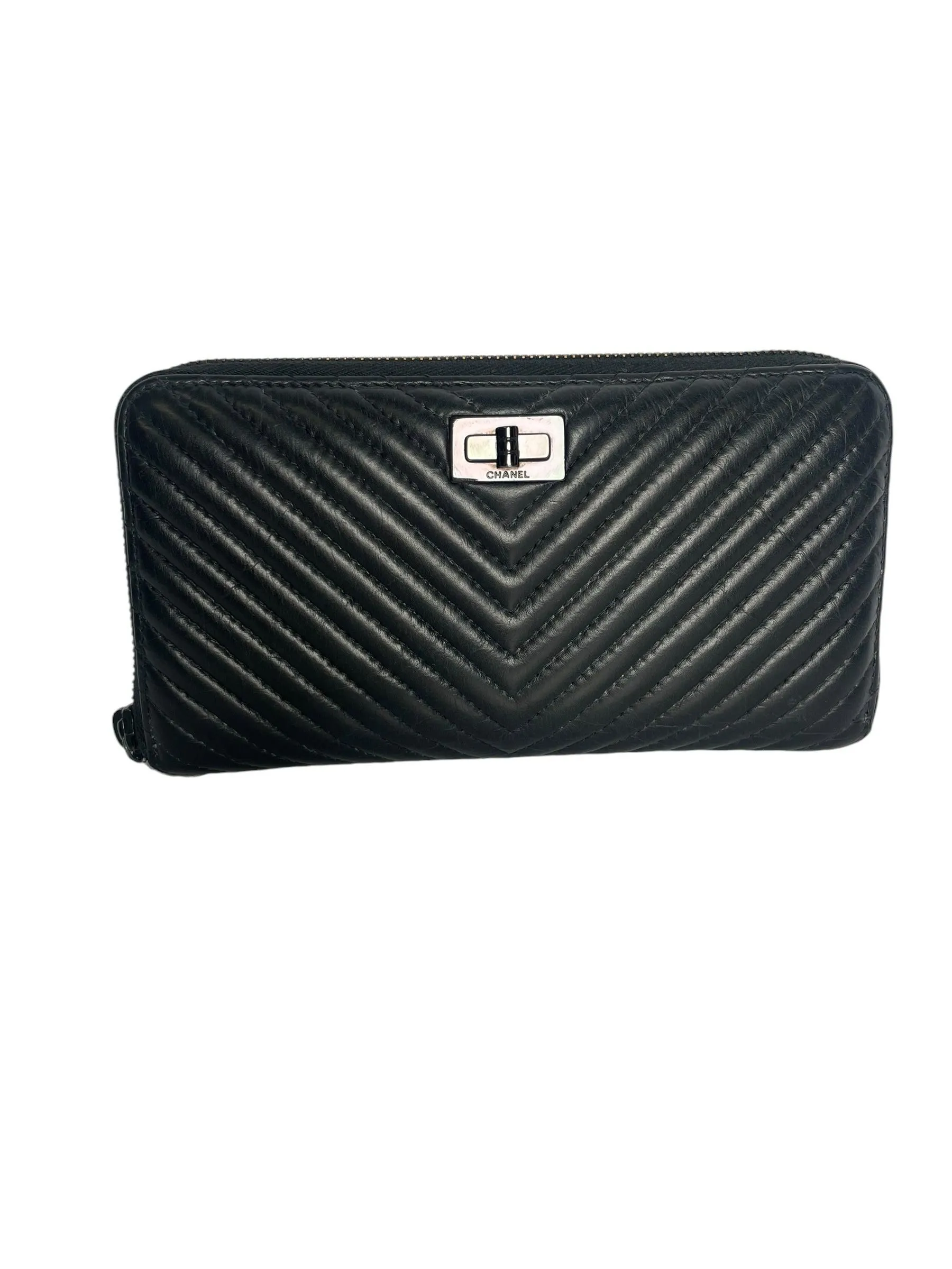 Chanel 2016 So Black Continental Wallet T8535