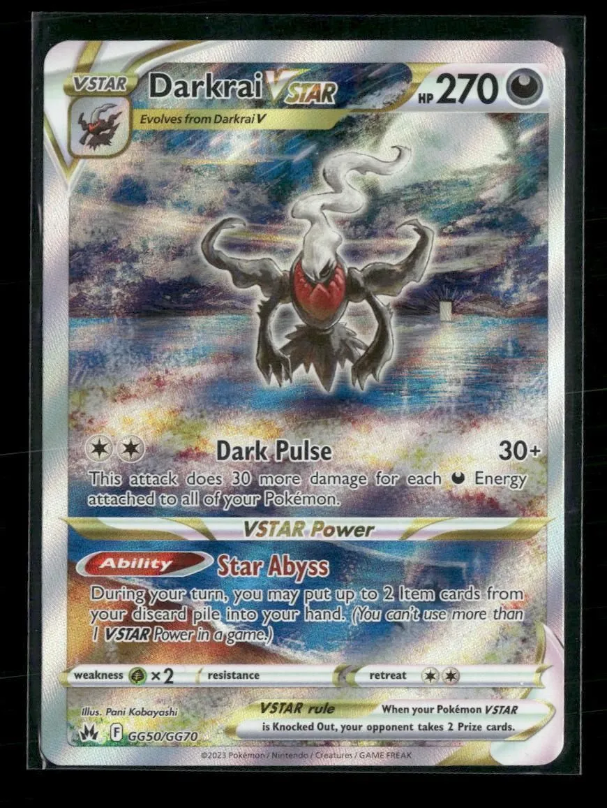 SWSH: Crown Zenith: Galarian Gallery Darkrai VSTAR #GG50/GG70