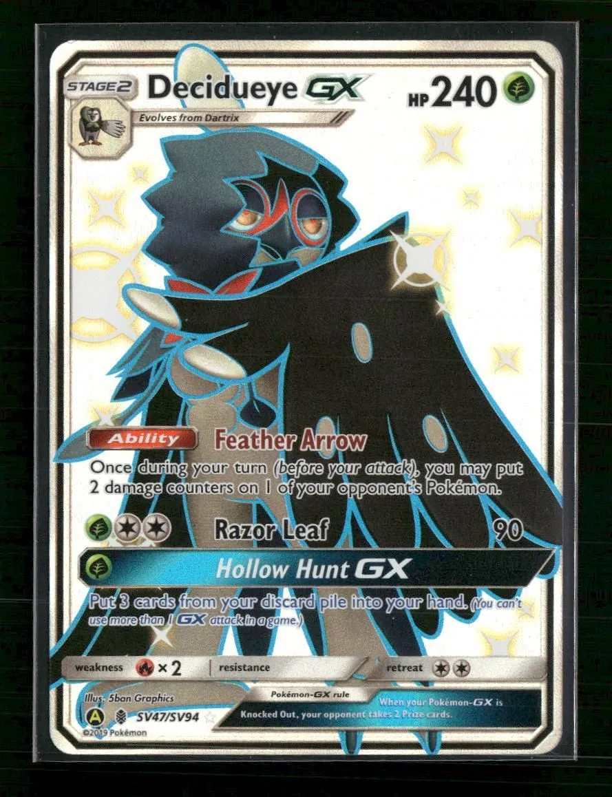 Hidden Fates: Shiny Vault Decidueye GX #SV47/SV94
