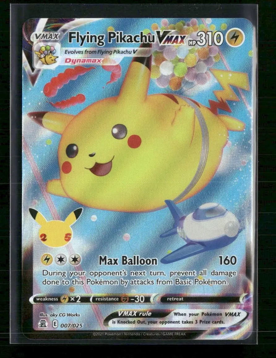 Celebrations Flying Pikachu VMAX #007/025