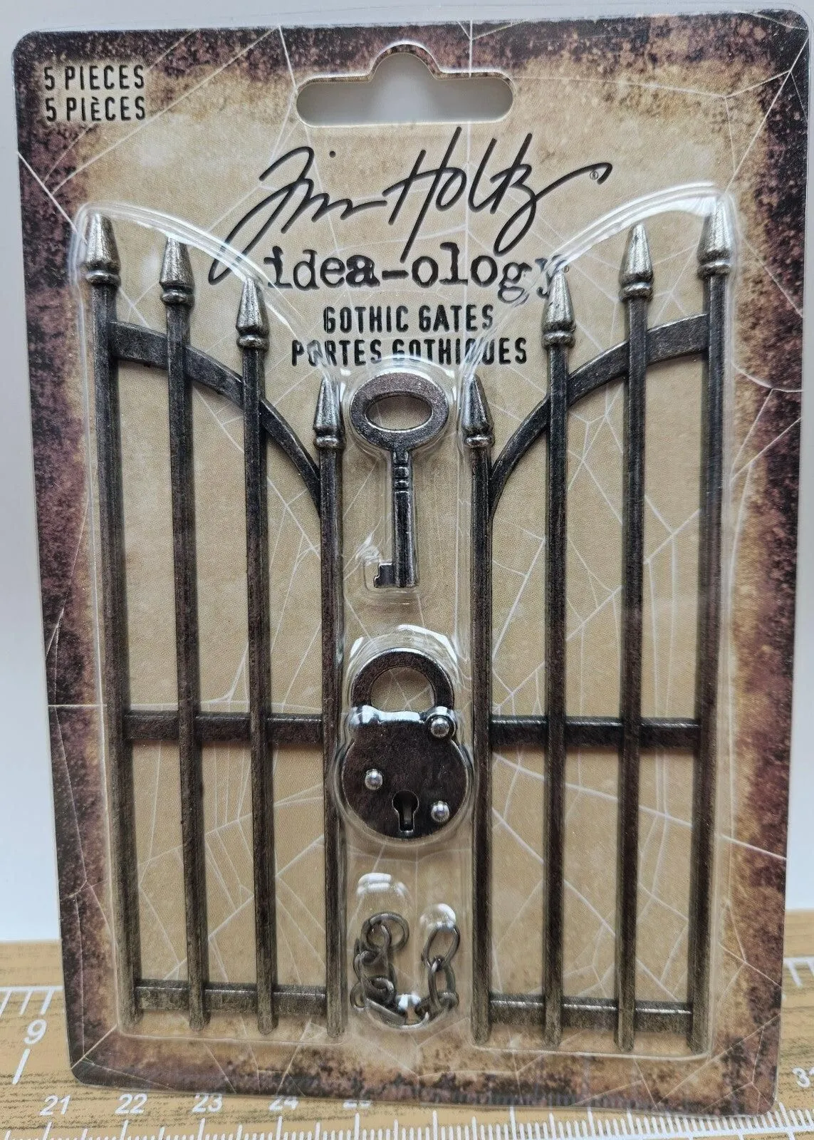 TH94343 Tim Holtz Idea-Ology Gothic Gates-5 Pieces Halloween