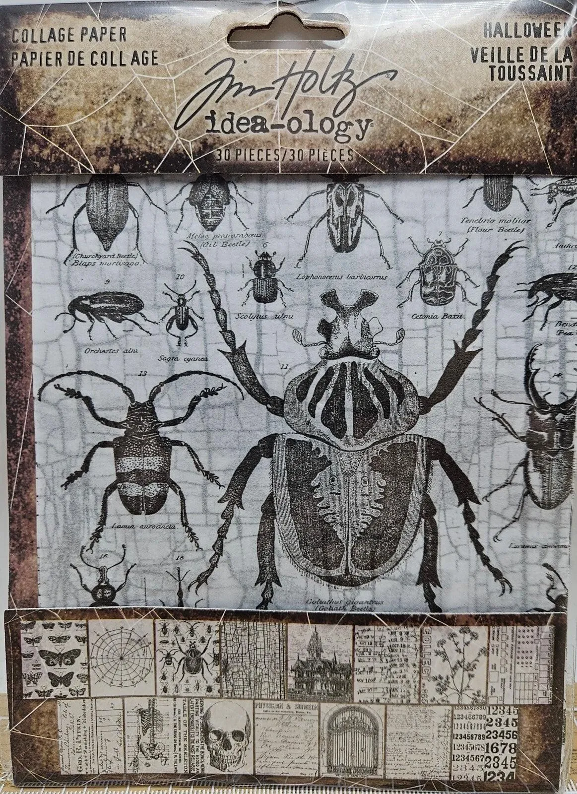 TH94393 Tim Holtz Idea-ology Halloween Collage Paper 2025