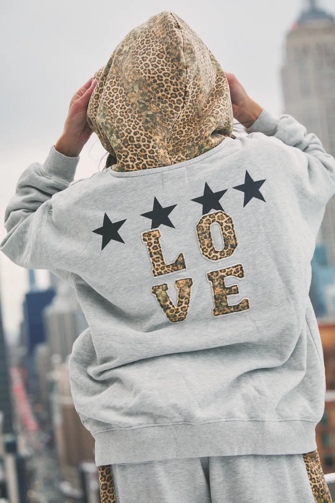 The Be Happy Leopard Hoodie