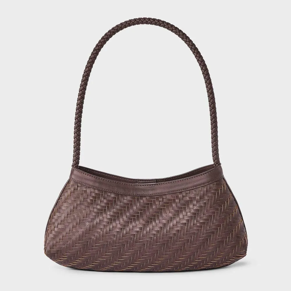 New Without Tags - Size: One Size - Woven Shoulder Bag - A New Day Brown