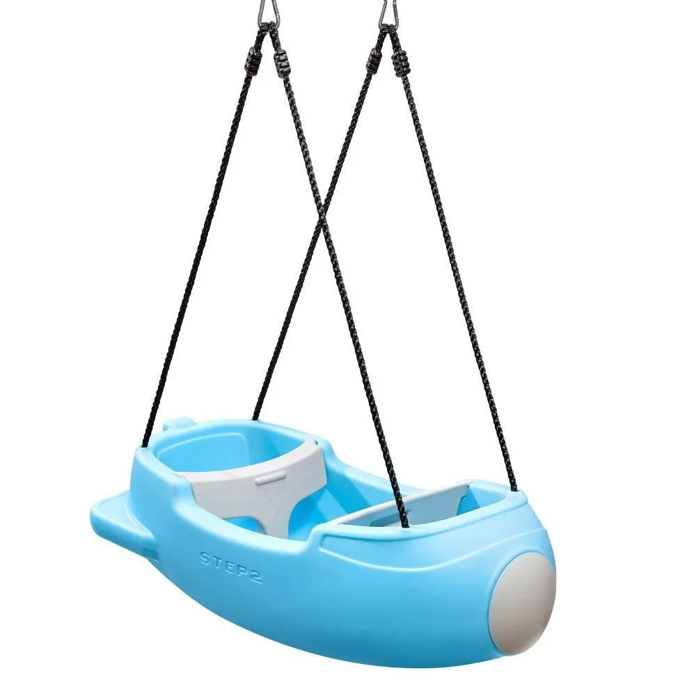 Open-box - Step2 Signature Rocket Swing for Two: Toddler & Baby Outdoor Double Swing