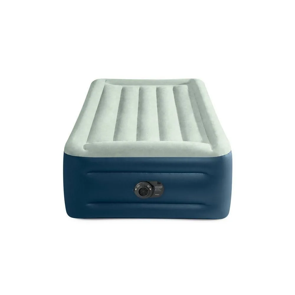 Open-box - Intex Elevated 18" Pillow Rest Twin Air Mattress with Internal Pump -