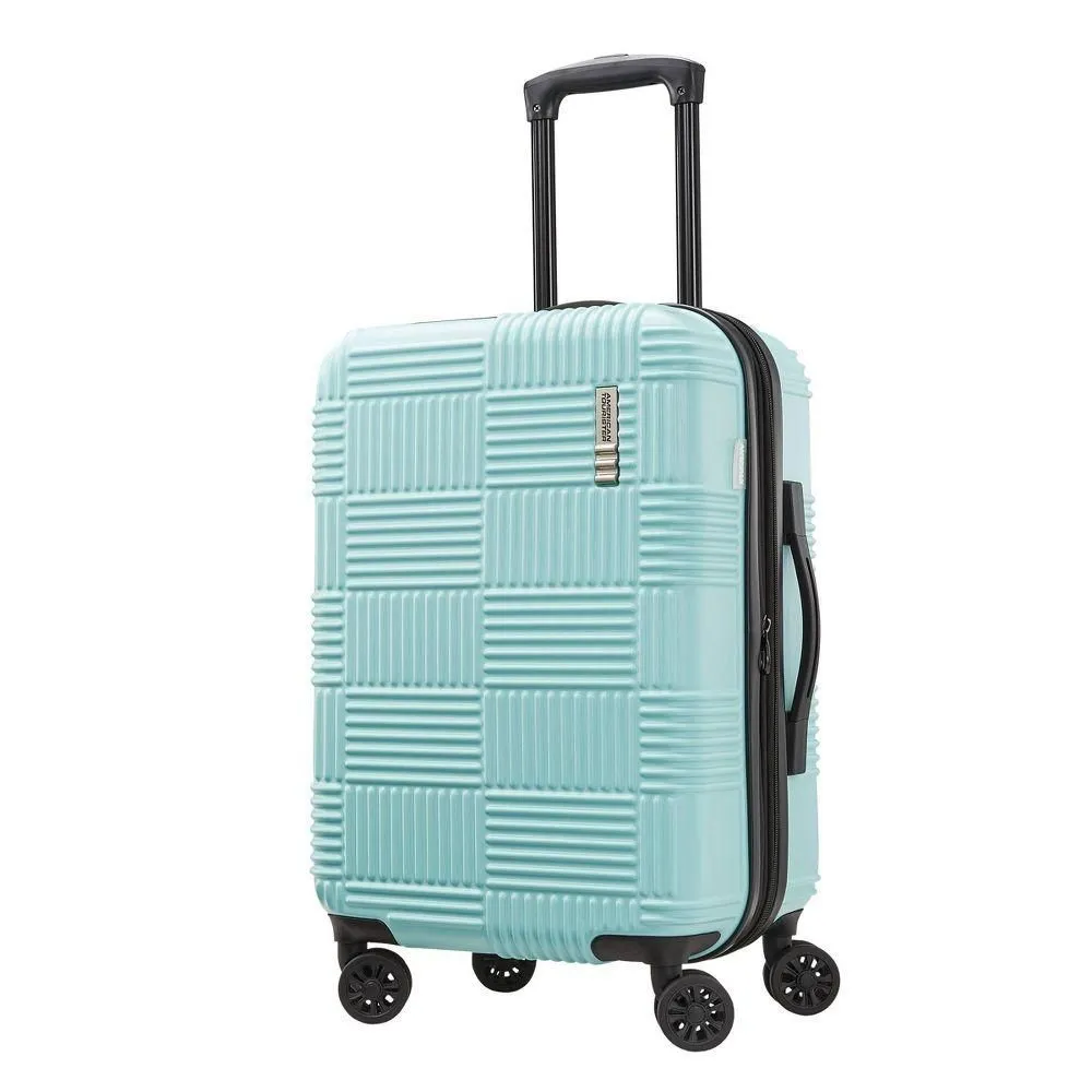 New Without Tags - Size: One Size - American Tourister NXT Checkered Hardside Carry On Spinner Wheels Suitcase