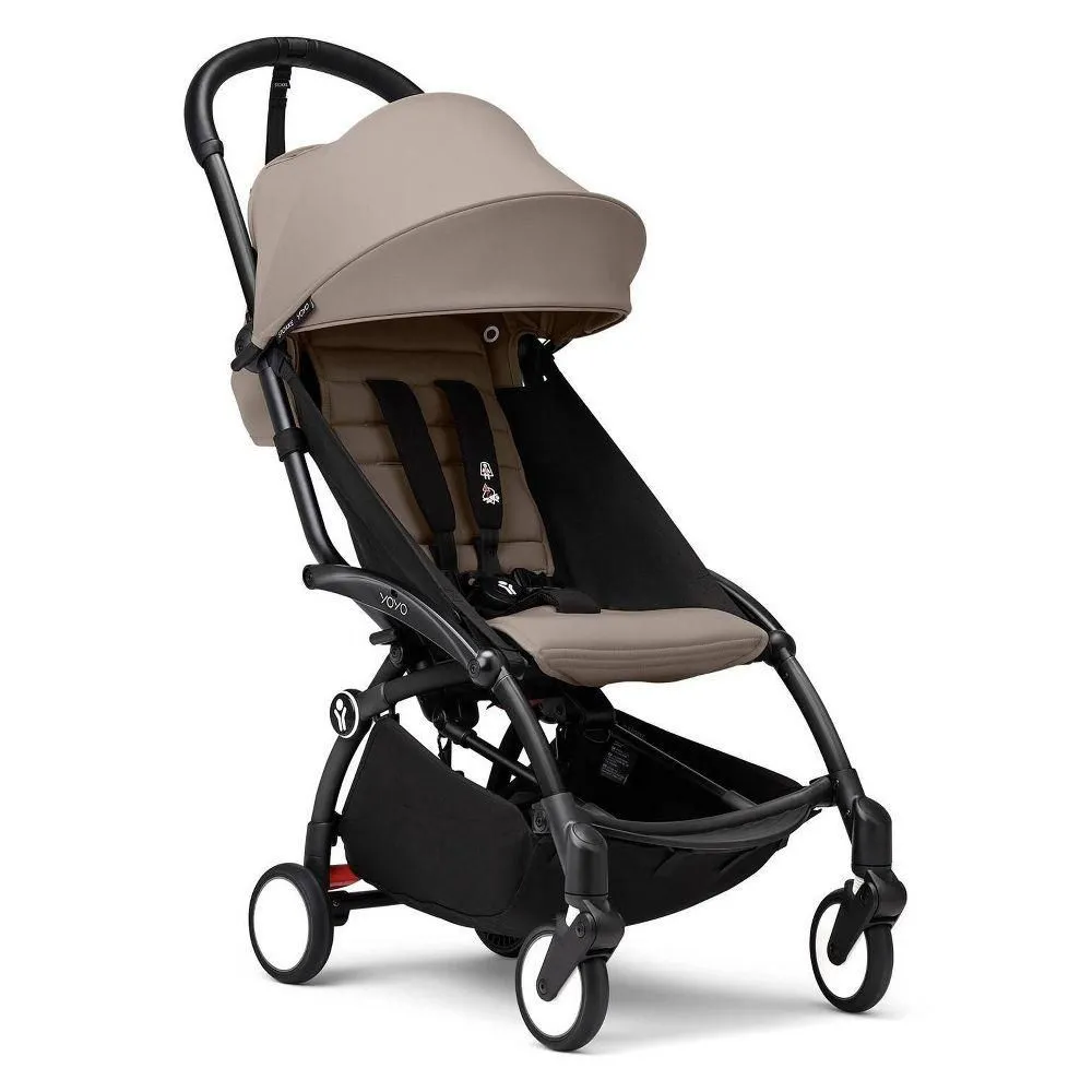 New without Tags - Size: 6m+ - Stokke YOYO³ Stroller Lightweight & Compact Carry-On Compatible - Black Taupe -