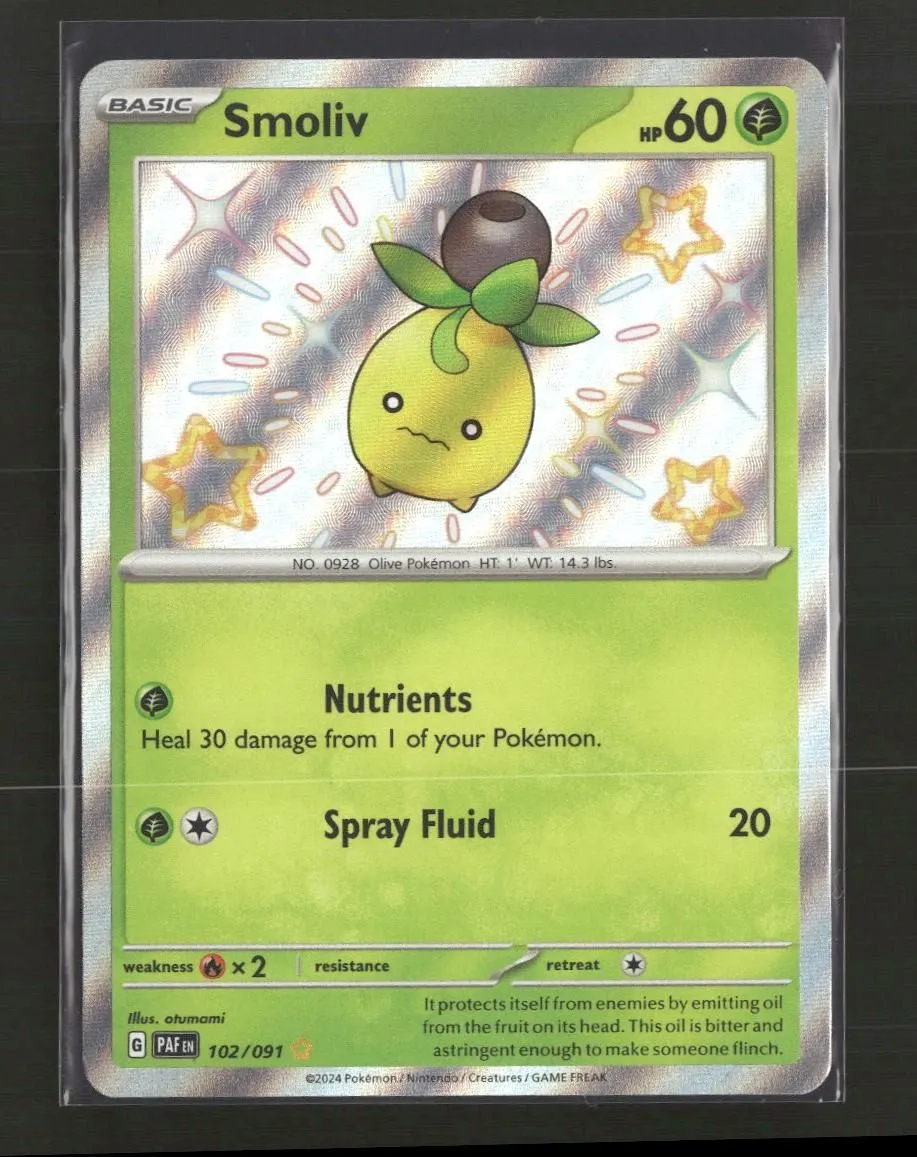 SV: Paldean Fates Smoliv #102/091