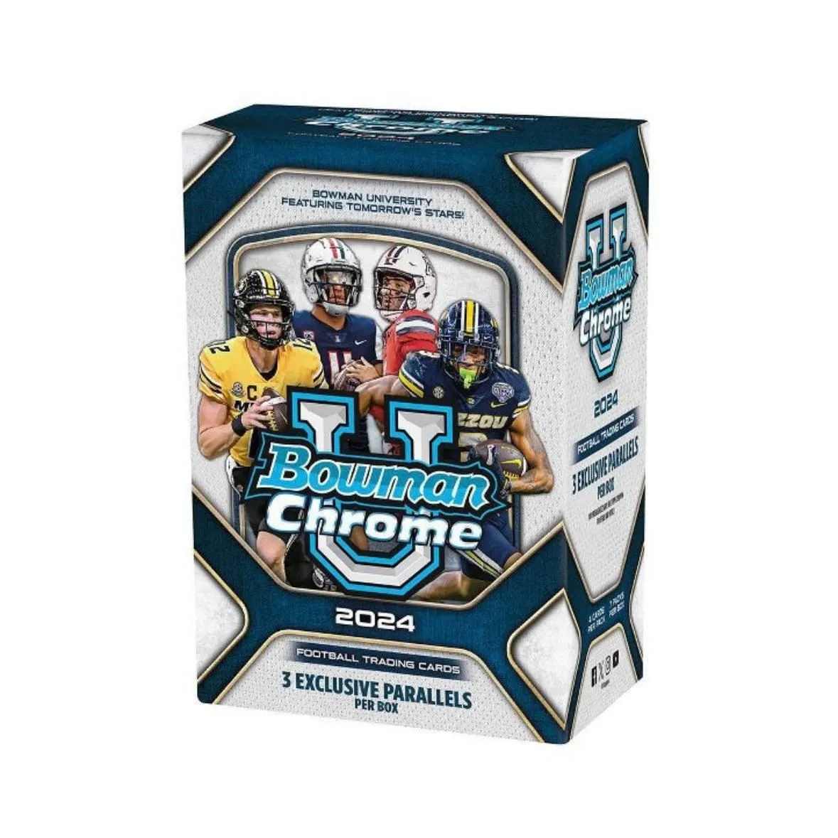 2024 Bowman University Chrome Football Blaster Value Box