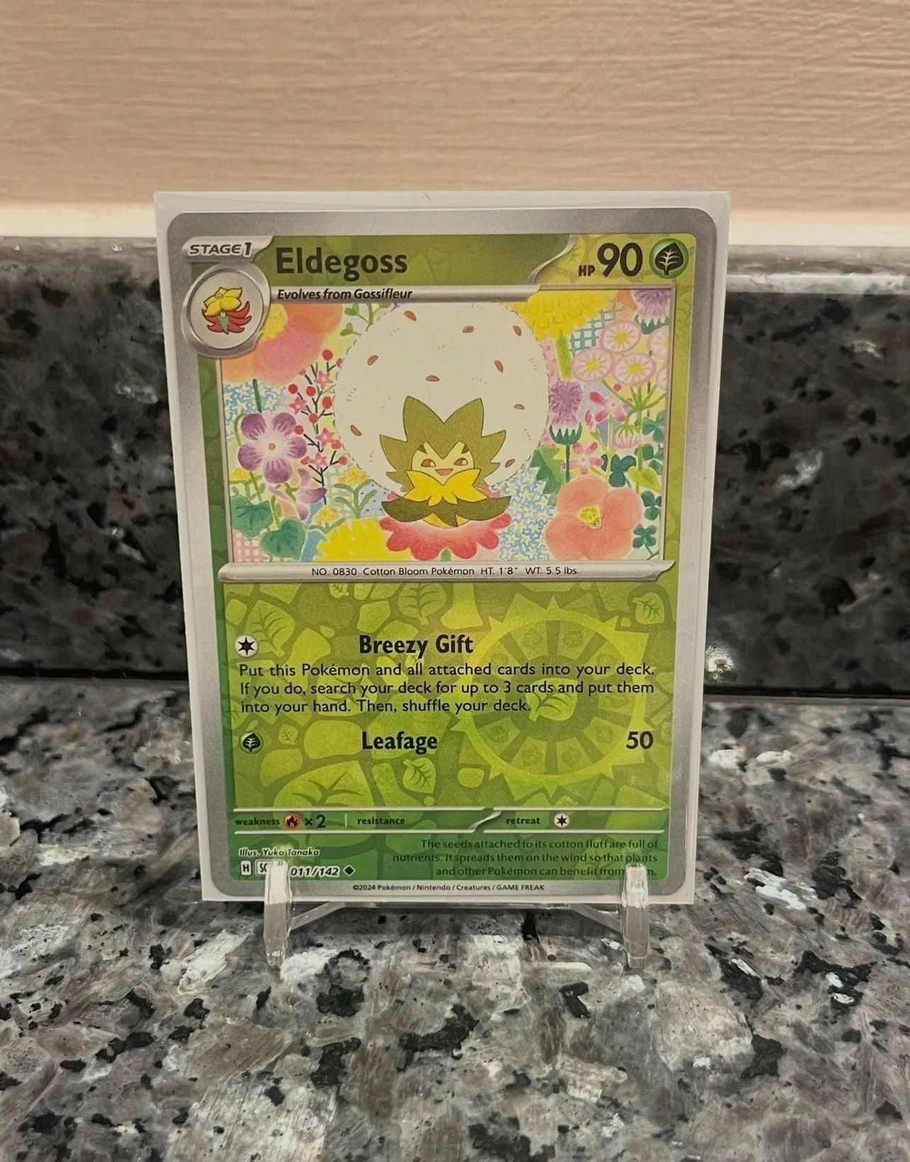 Pokemon TCG Eldegoss Scarlet & Violet - Stellar Crown 011/142 Holo