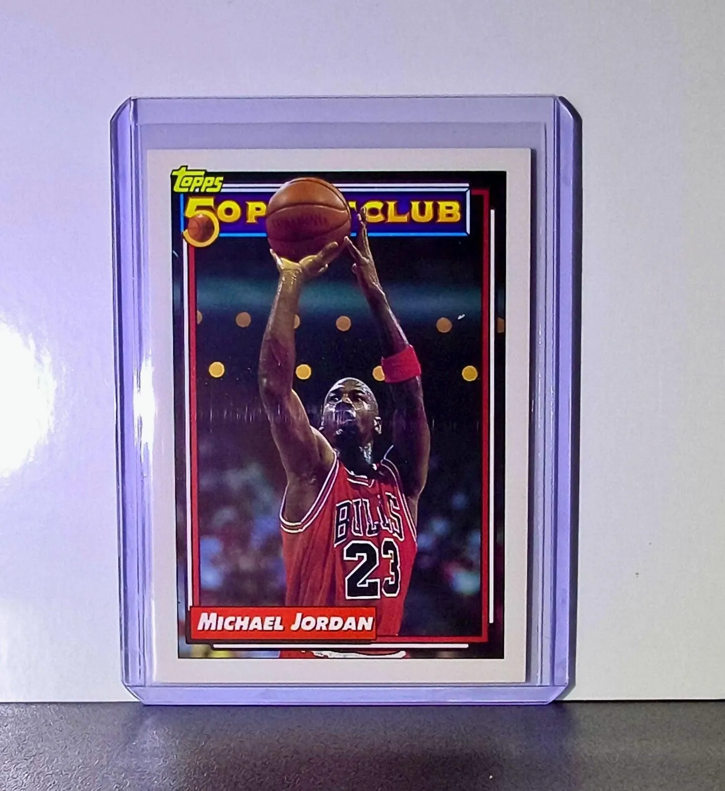 Michael Jordan 1992-93 Topps 50 Point Club #205 Card Chicago Bulls