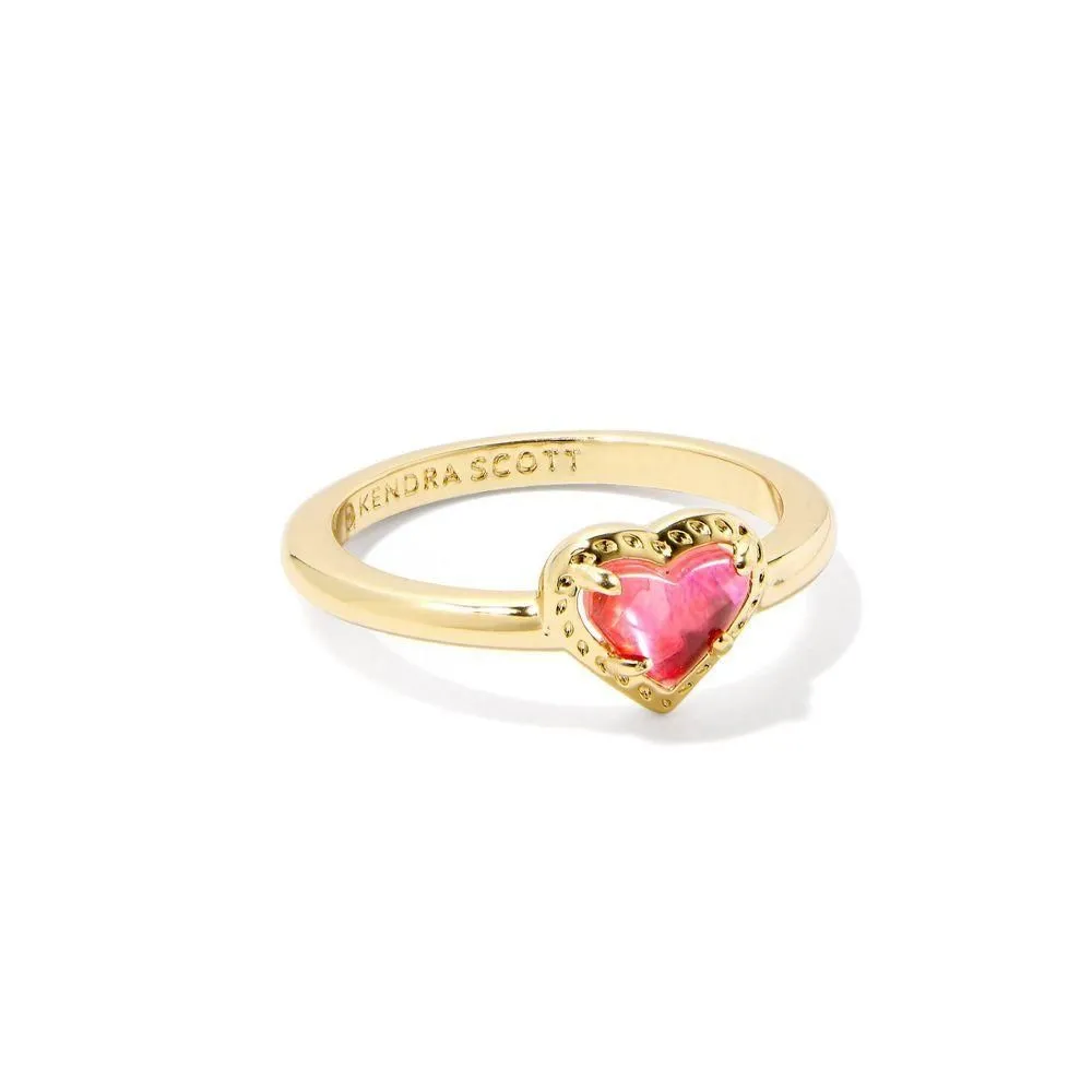 New - Kendra Scott Anna Band Ring - Red Tigers Eye 7