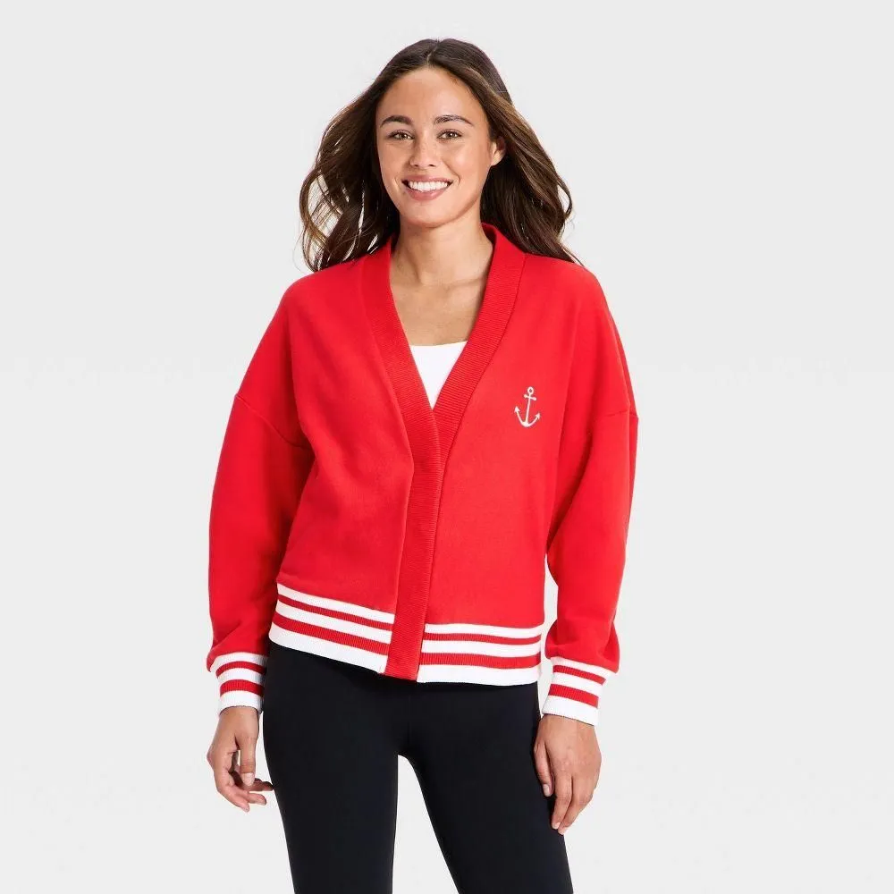 New without Tags - Size: X Large - Women's Americana Cardigan - JoyLab Red XL