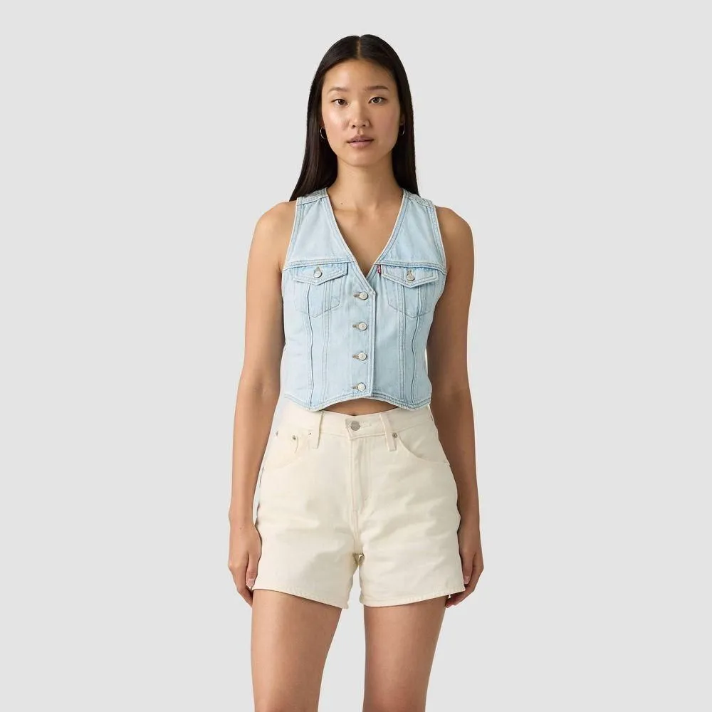 New without Tags - Size: X Small - Levi's Women's Denim Racer Vest - Never Going To Change XS