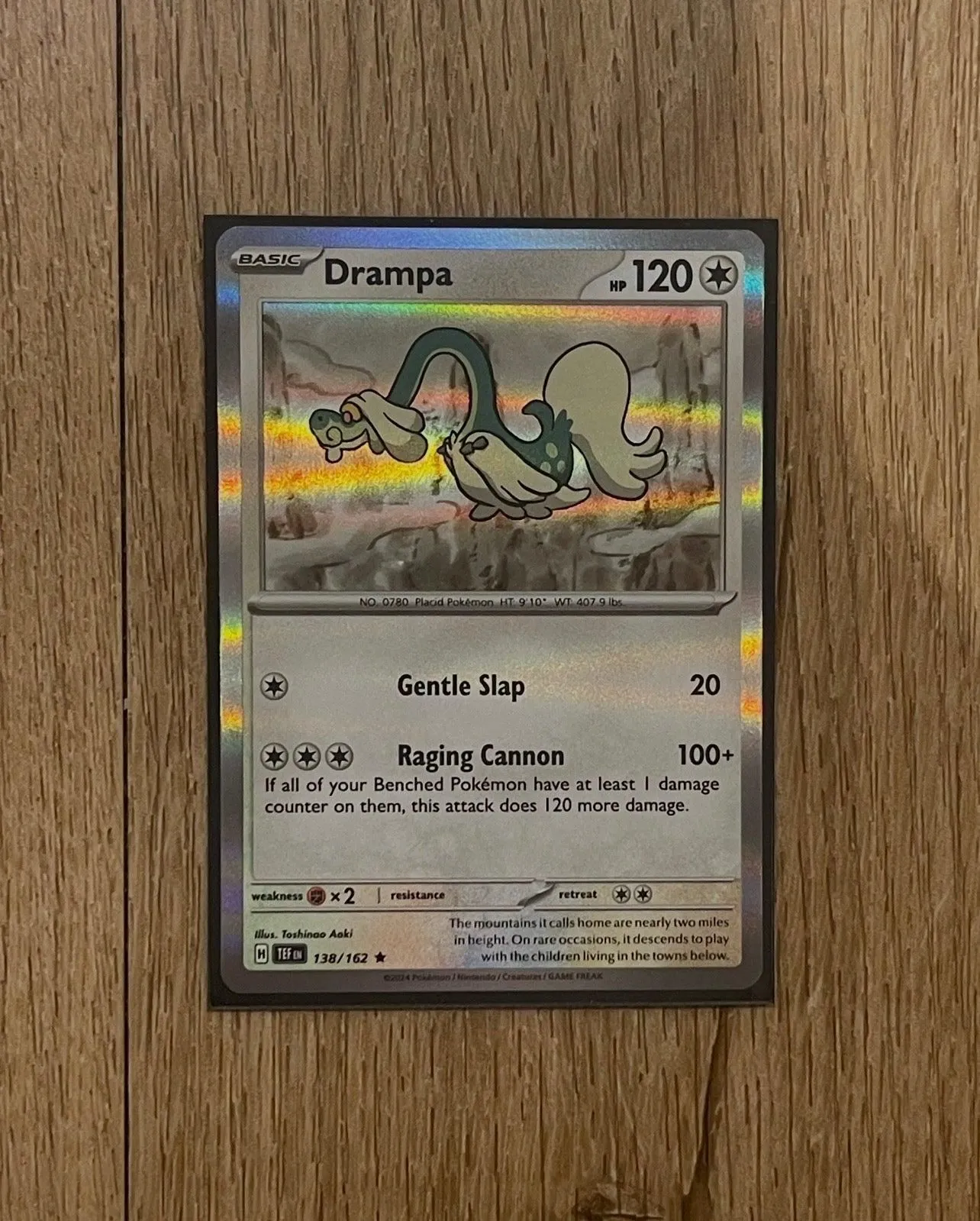 Pokémon TCG Drampa Scarlet & Violet-Temporal Forces 138/162 Holo