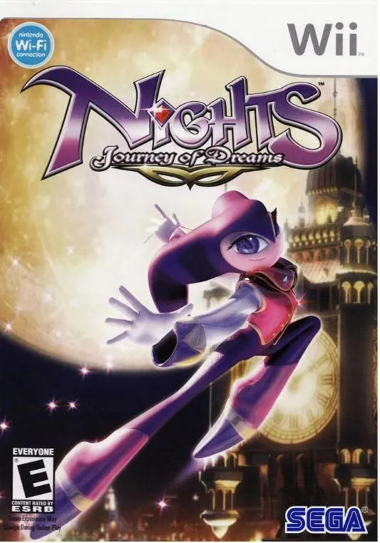 Nights: Journey of Dreams (Nintendo Wii, 2007) Tested Works Disc Manual Sega