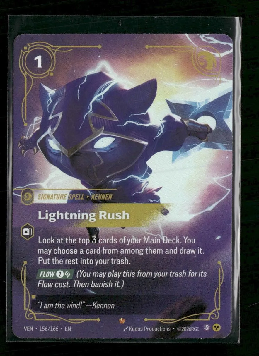 Lightning Rush #156/166 Foil Epic - Riftbound Vendetta