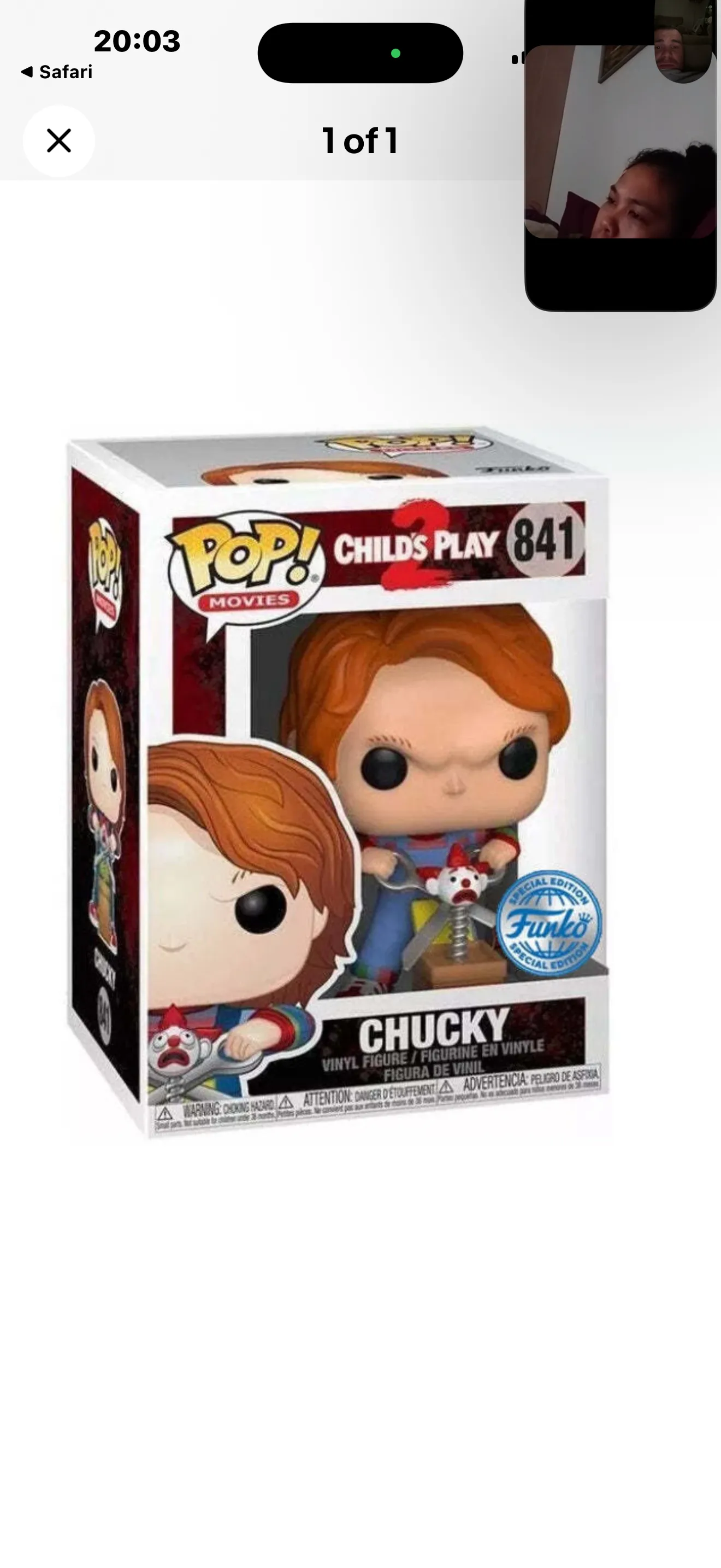 Child's Play 2 Chucky w/Buddy & Giant Scissors (Special Edition) #841 Funko Pop!