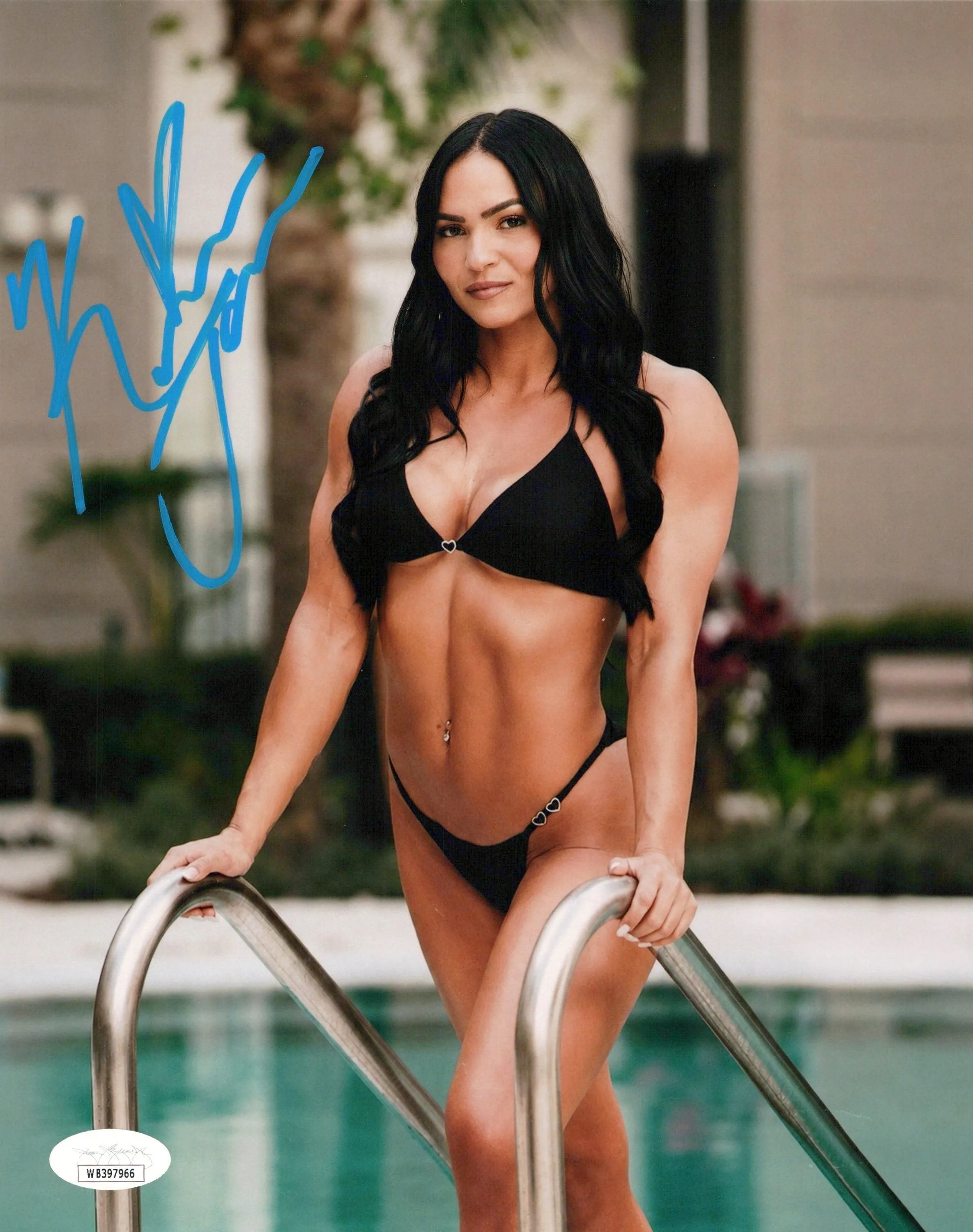 Kiana James (8x10 metallic) JSA COA Funhouse photo signed auto autographed WWE