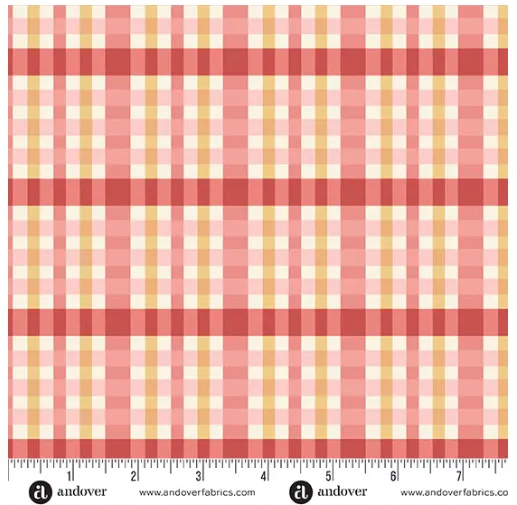 Sparrow Falls Check Cinnamon Red A-10384-R Michael Nardi Andover Half Yard