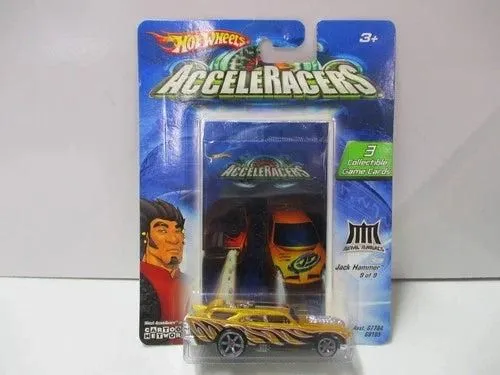 Hot Wheels AcceleRacers Jack Hammer Bent Card Corner Diecast Model Car