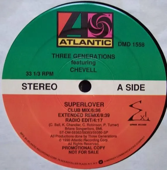 Three Generations Featuring Chevelle - Superlover (12", Promo)