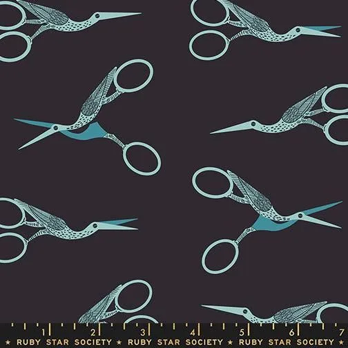 1-800-Notion - Stork Scissors in Soft Black - Ruby Star Society
