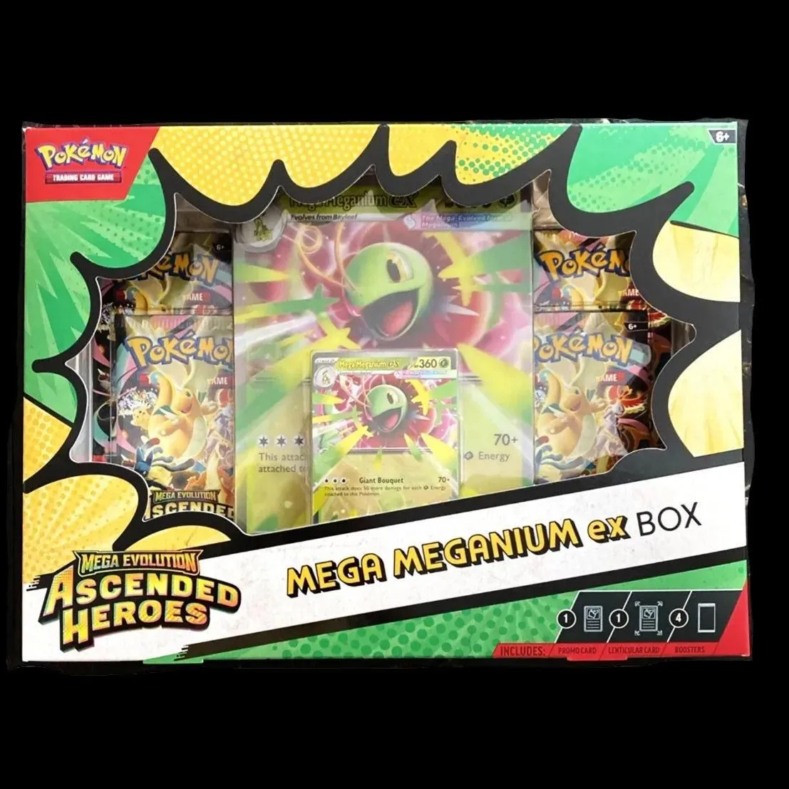 Ascended Heroes Mega Meganium ex Box – Factory Sealed