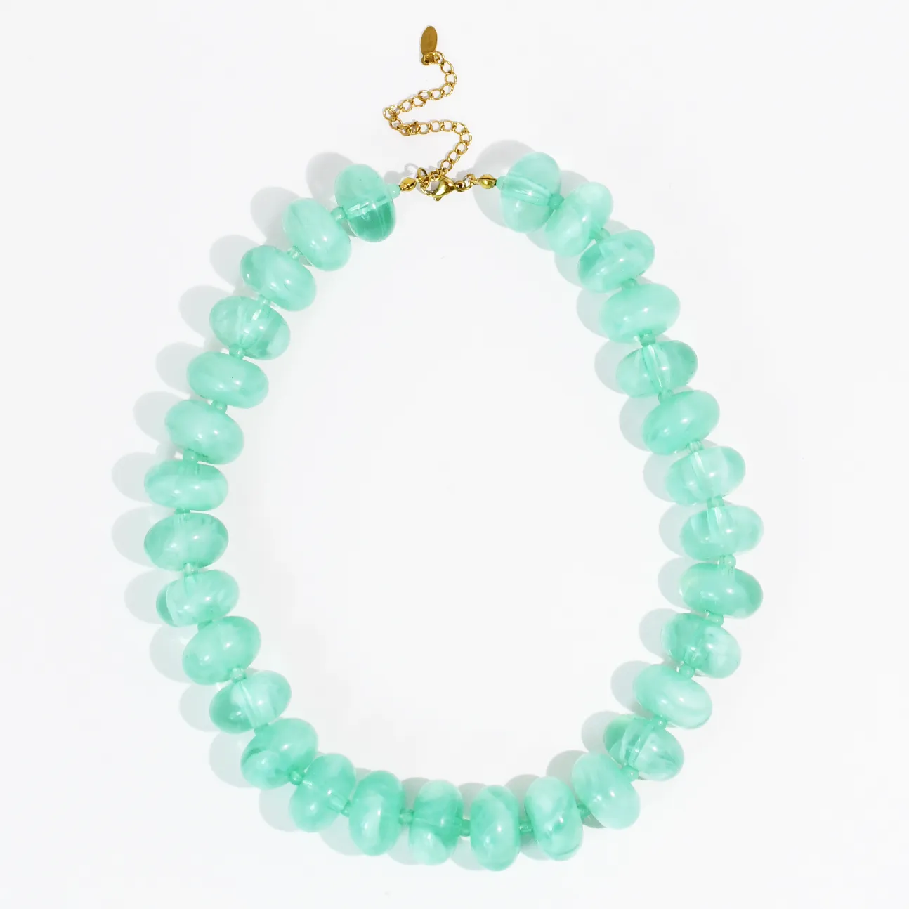 Sugar Bead Ocean Blue Necklace