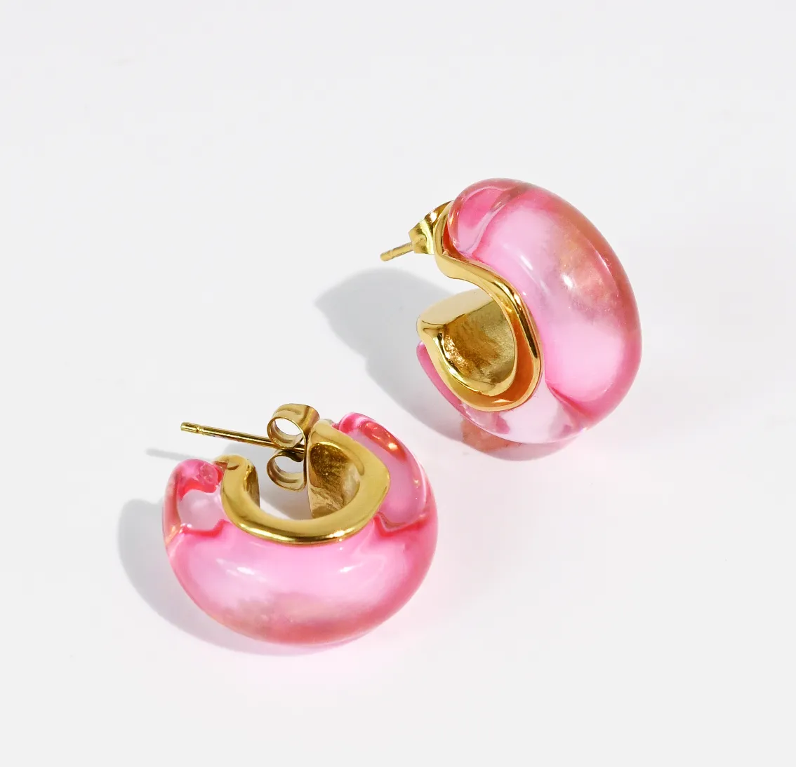 Treasure Jewels Candy Pink Hoop