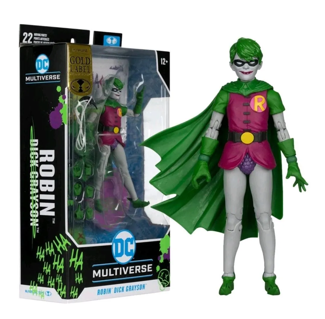 DC Multiverse Robin Dick Grayson Jokerized Gold Label 7 inch Action Figure NEW