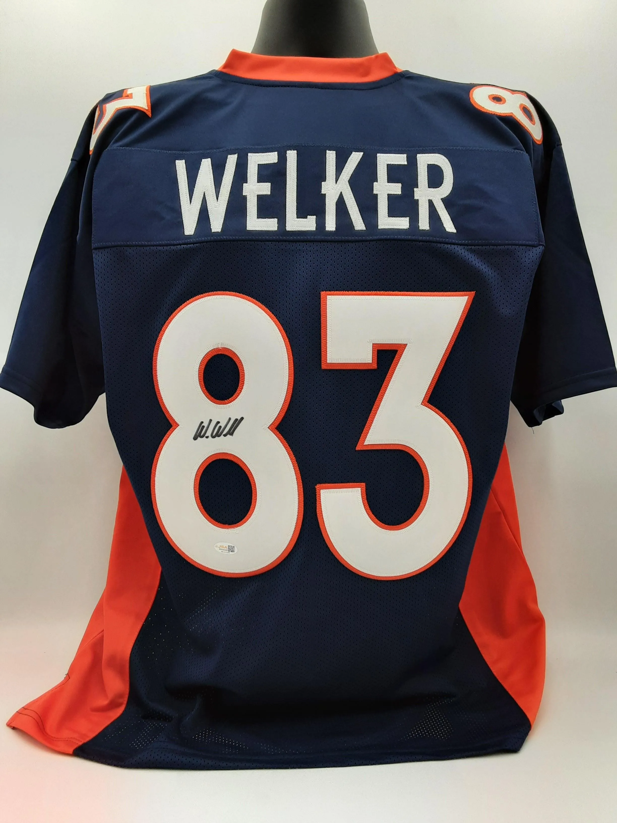 Wes Welker Authentic Signed Pro Style Jersey Autographed JSA R2