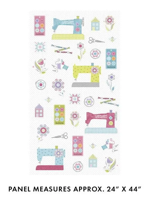 Stitch Garden 1618691B 2/3 Yard Panel Benartex 41P