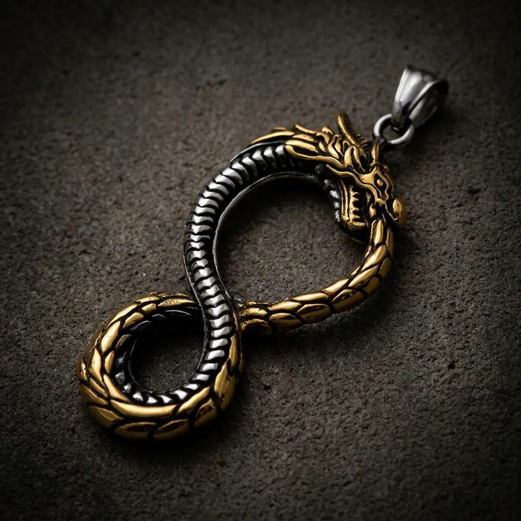 Leviathan Dragon Pendant (#P843)