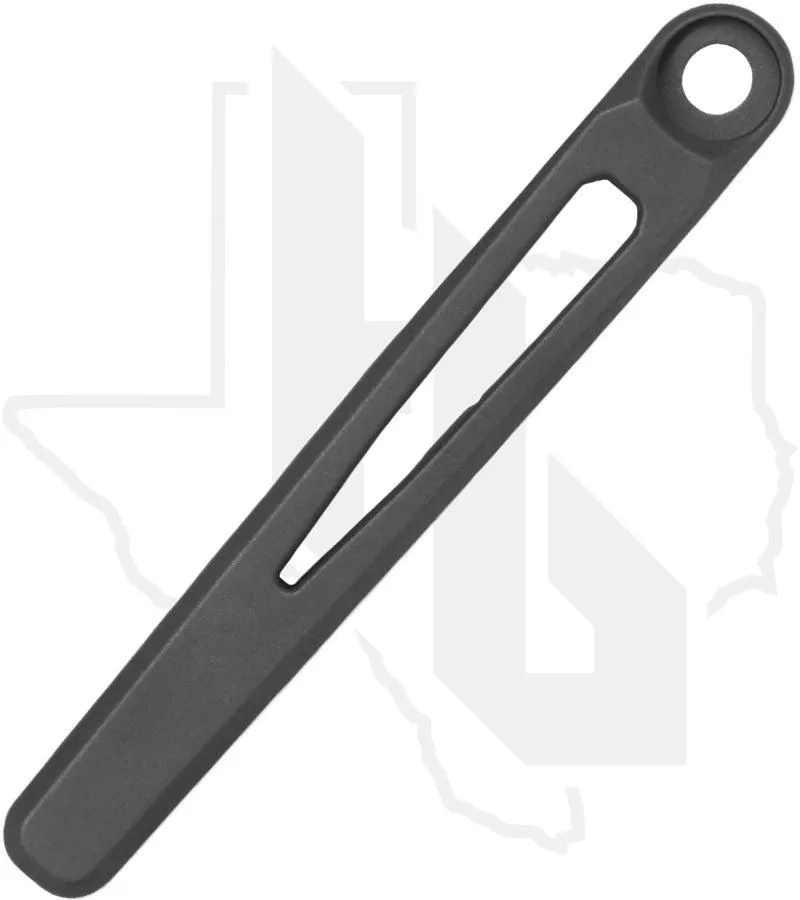 Chris Reeve Knives MIM Clip CRK-5051 - Glass Blasted Titanium Pocket Clip, L31, S31, UMN