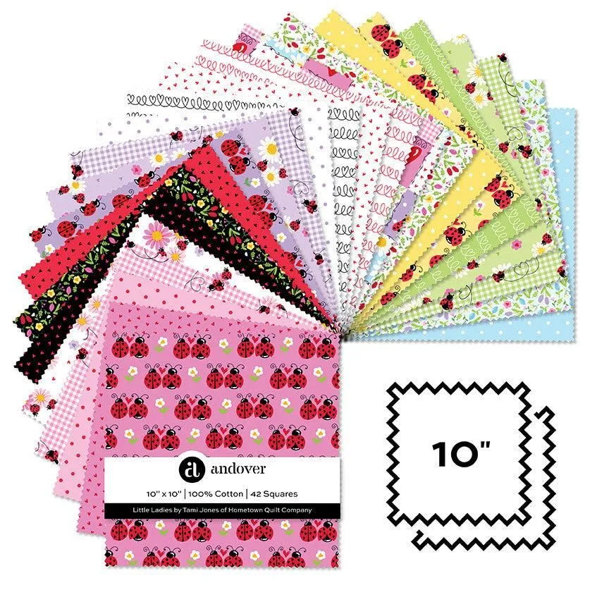 Little Ladies 10" Squares Layer Cake 10-LITT-42 Tami Jones Andover