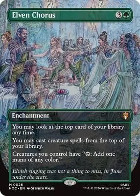 Magic: The Gathering - The Hobbit: Eternal-Legal - Elven Chorus (Borderless) - Mythic - Normal