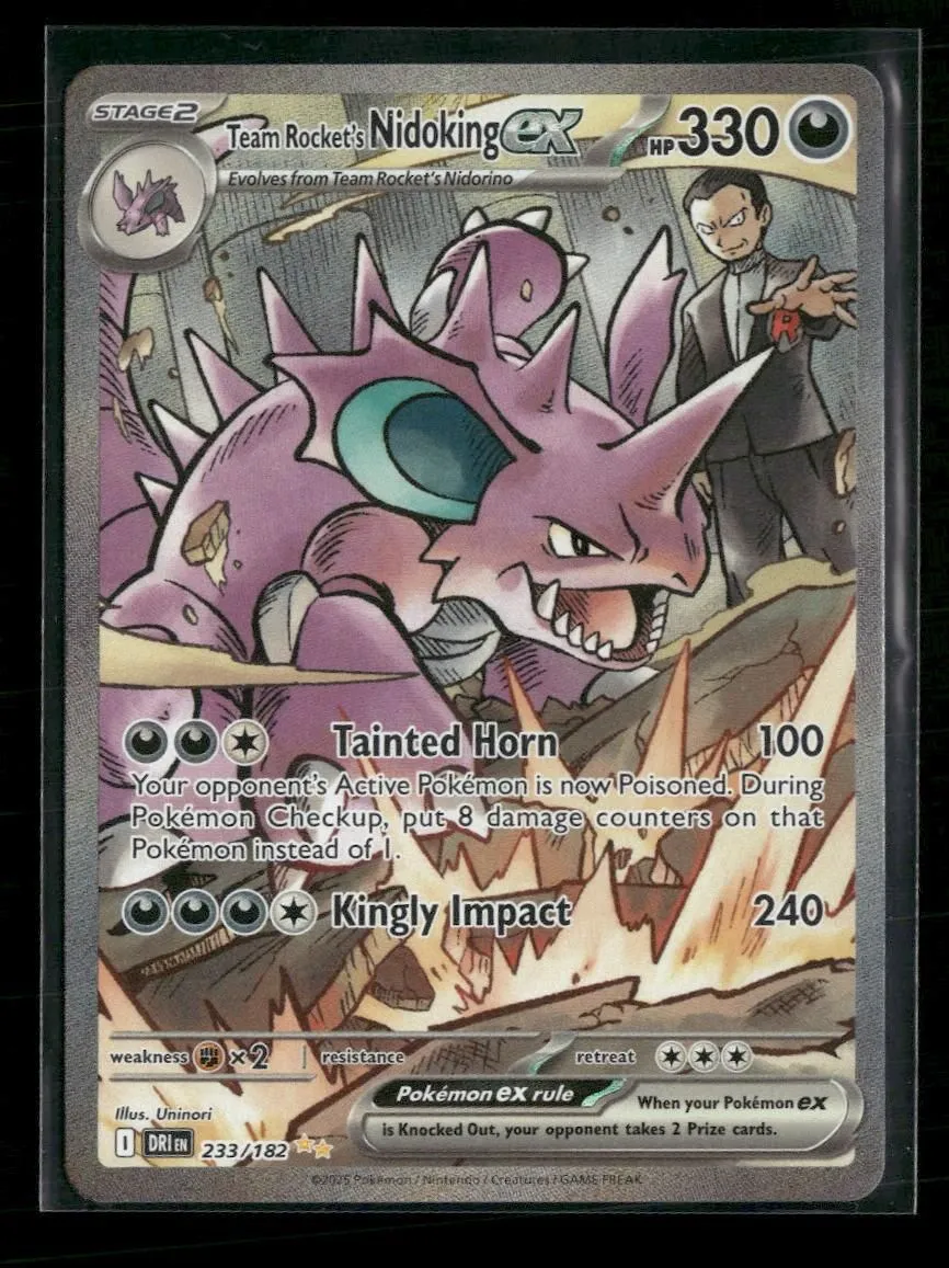 SV10: Destined Rivals Team Rocket's Nidoking ex #233/182