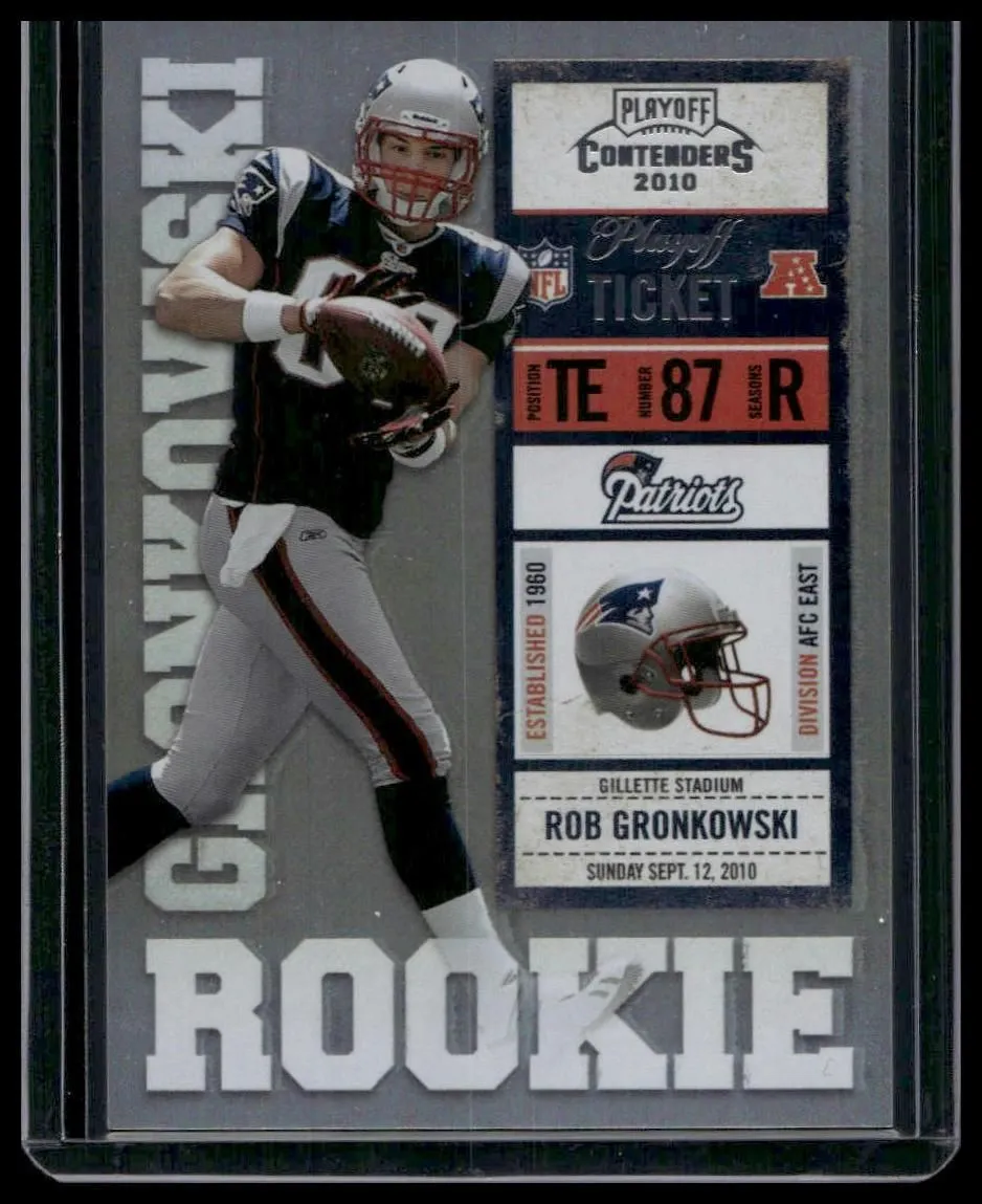 2010 Playoff Contenders #229 Rob Gronkowski Playoff Ticket #/99