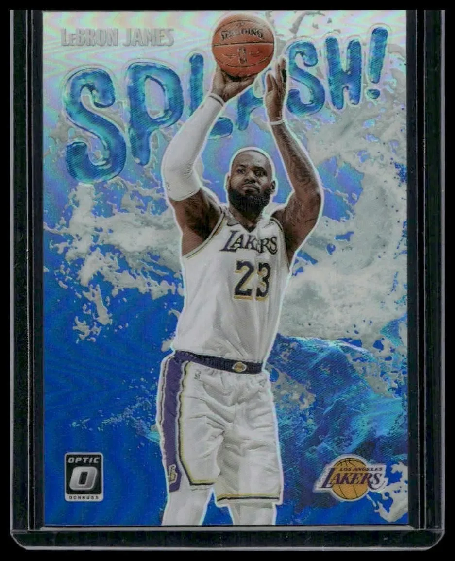 2021-22 Donruss Optic #11 LeBron James Splash! Blue #/85