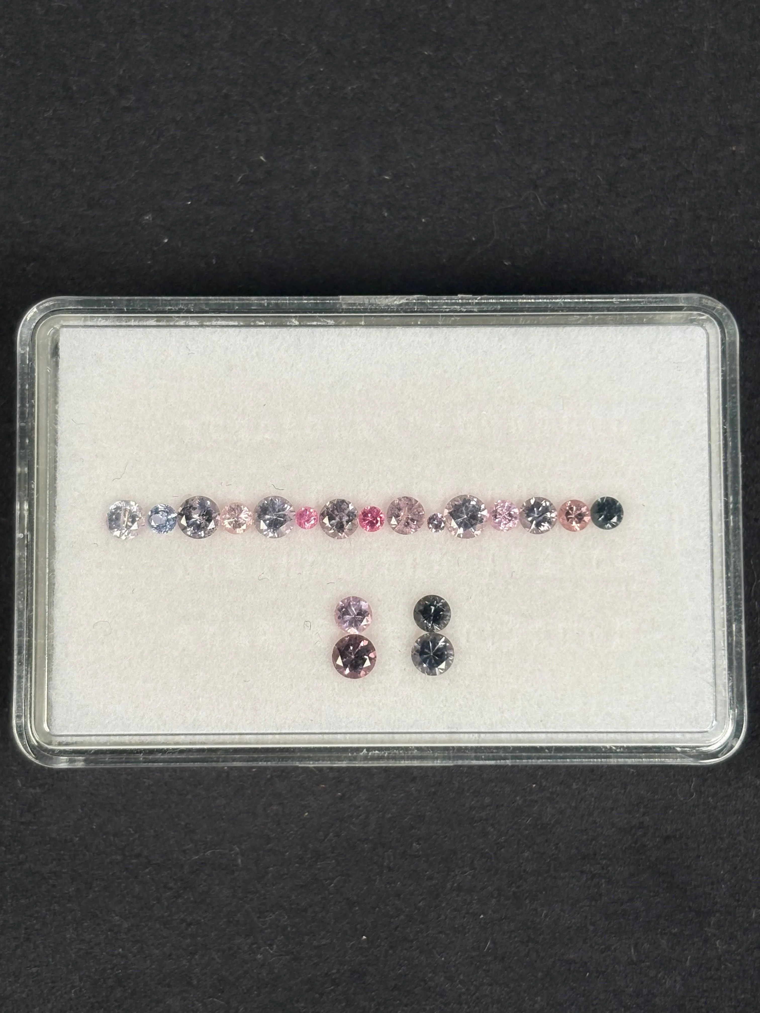 2.12ctw Spinel Lot from Burma, 19 stones, 1.7 - 3.3 mm · GEM-5686