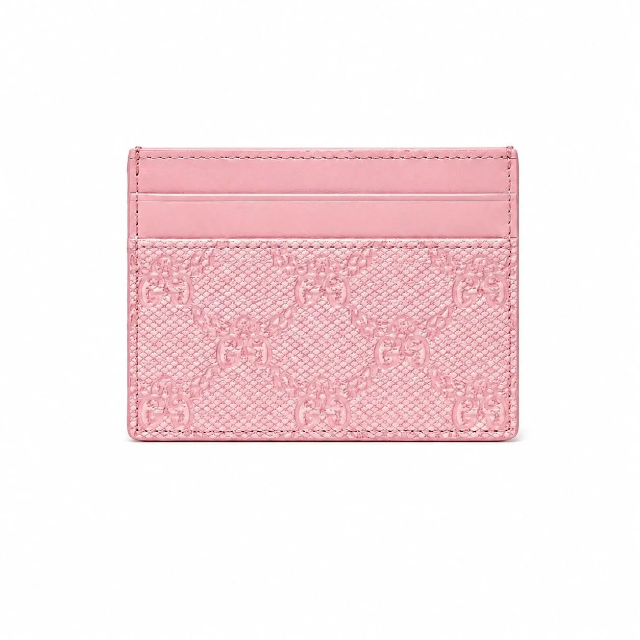 MCM Himmel Card Case In Lauretos In Pink