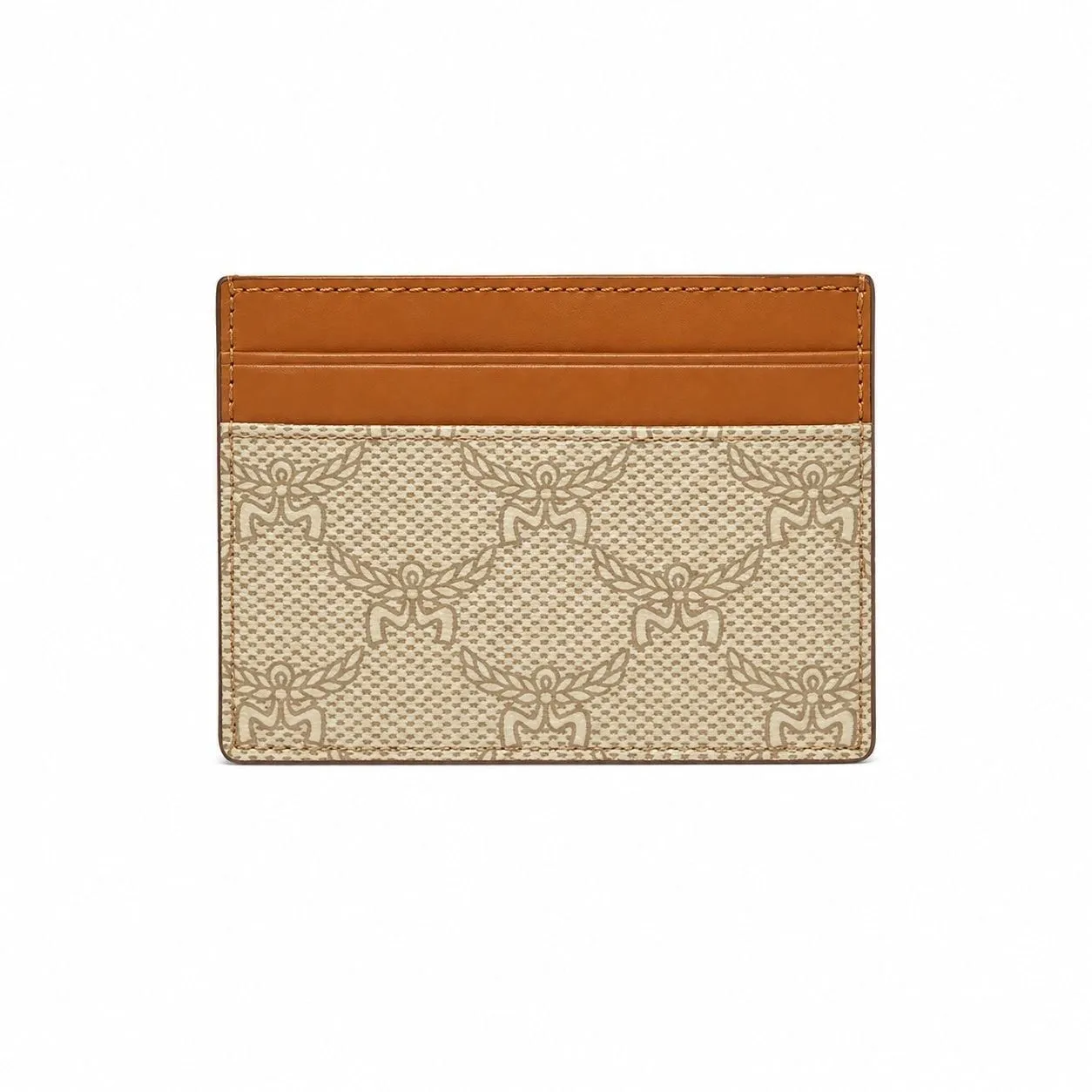MCM Himmel Lauretos Mini Card Holder In Brown