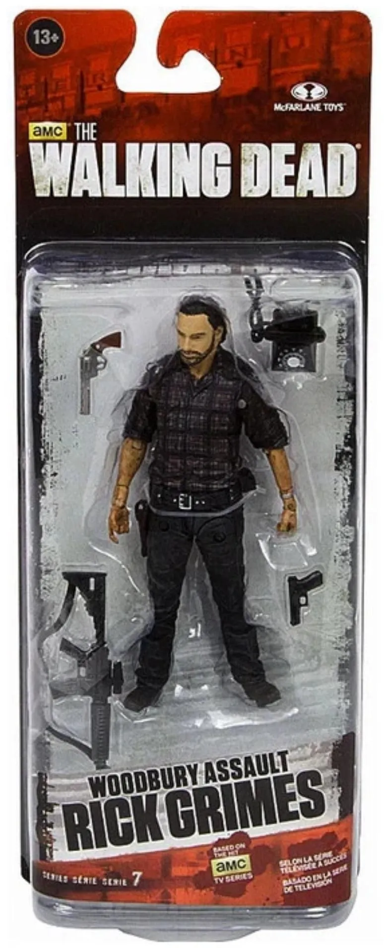 The Walking Dead Tv Series 7.5 Action Figure Rick Grimes Woodbury Assault