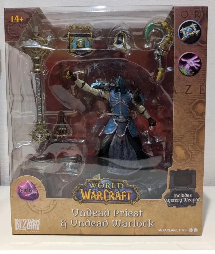 McFarlane Toys World of Warcraft 6" Undead Priest/Warlock Action Figure Epic NEW